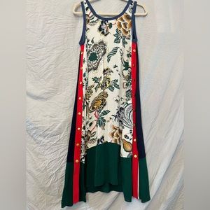 Tory Burch printed midi length dress size S/P